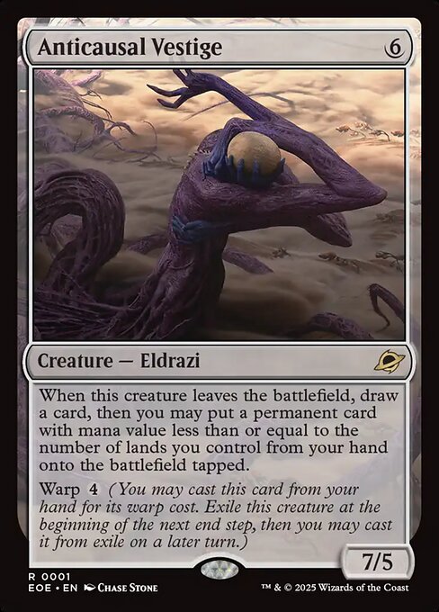 Anticausal Vestige